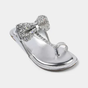 Girls Kolapuri CH01 Silver