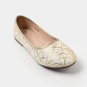 Golden Pumps Shoes Girls-320